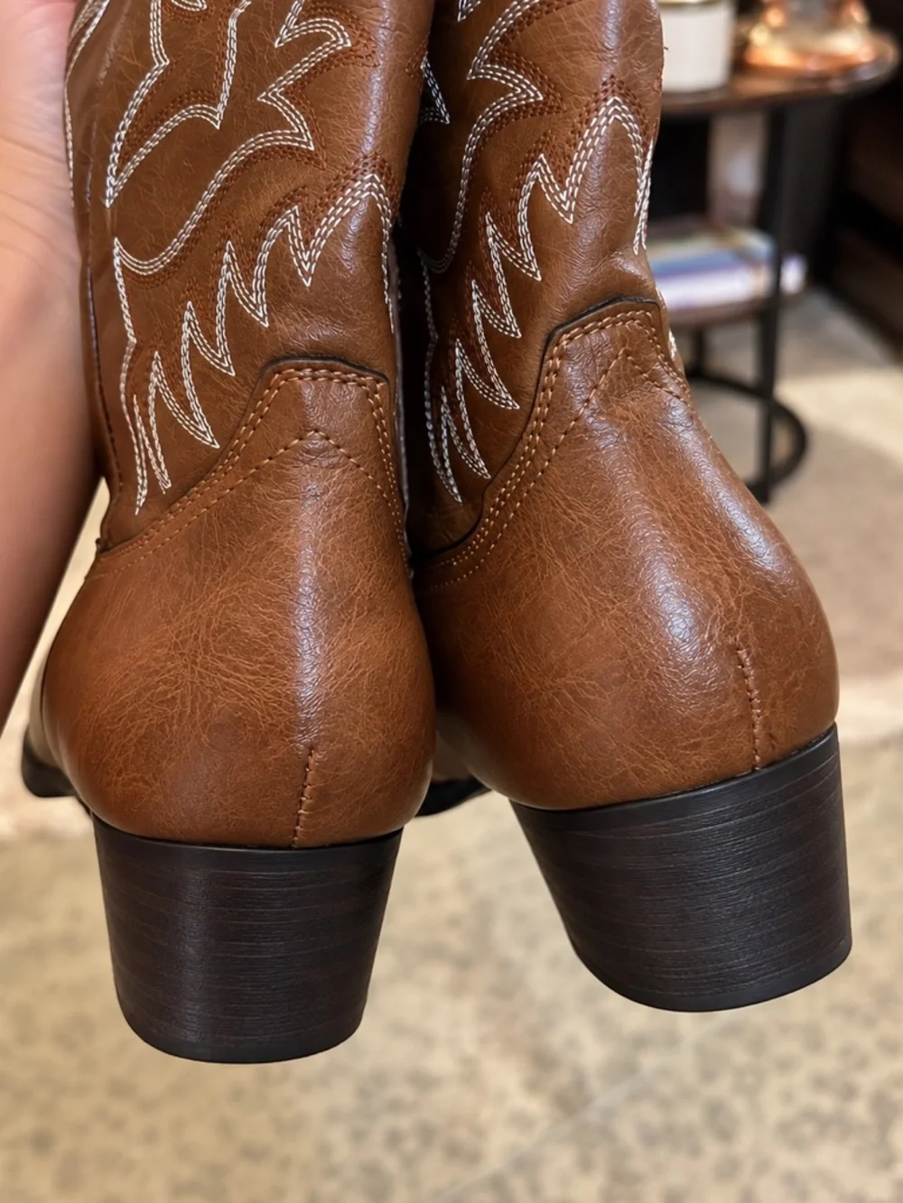 Classic Brown Western Women's Cowboy Boots